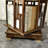 New Chinese style rotating bookcase