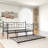 Metal Daybed Frame Twin Size Platform with trundle