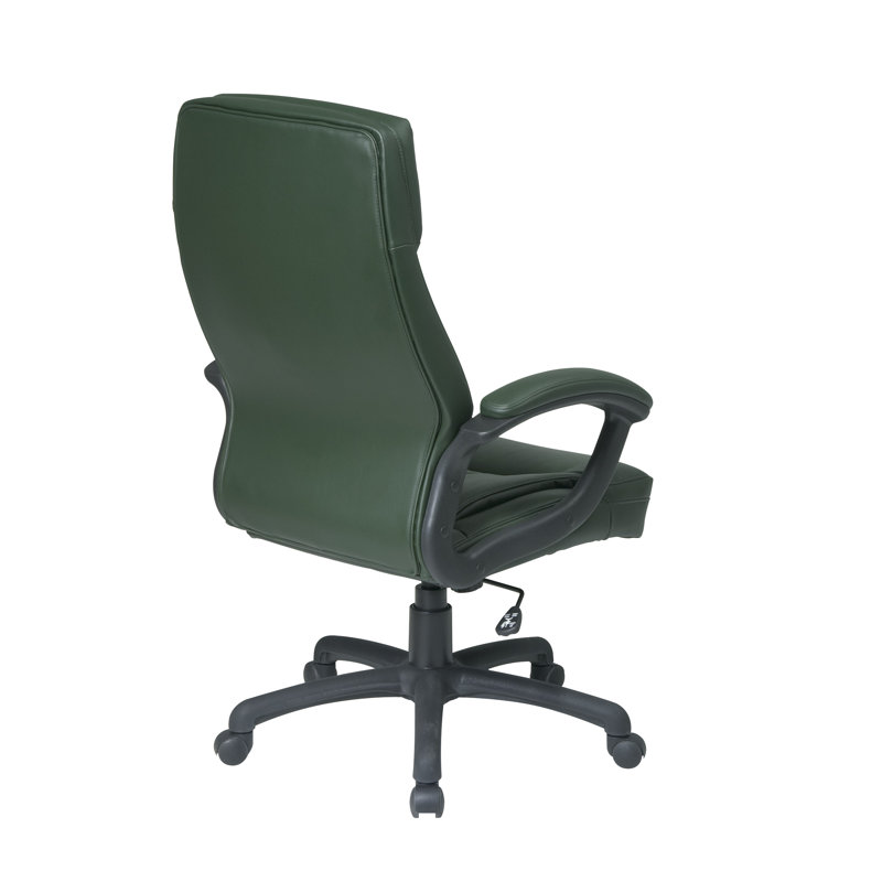Fauteuil de direction Hathaway, Monochrome, Similicuir vert