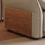 Canapé-lit causeuse en similicuir beige-1123801755