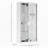 kleankin Wall Mounted Medicine Cabinet, Locking Wall Cabinet with 4 Tier Shelves, Stainless Steel Frame and Glass Door, Lockable with 2 Keys, Silver, 12" x 24"