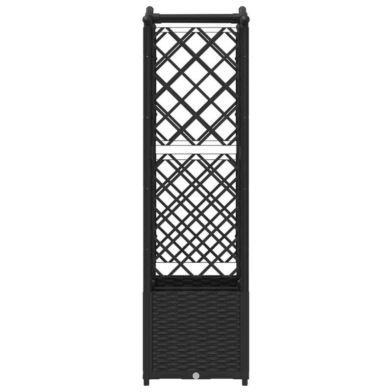 Raised Garden Bed, 138cm H x 125cm W x 40cm D, Black