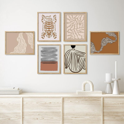 «Paint Stroke», impression 6 pièces encadrée sur papier
