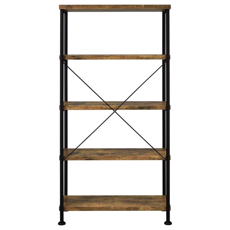 Bibliothèque Fallon, Muscade rustique, 63" H x 31.5" W x 14.25" D