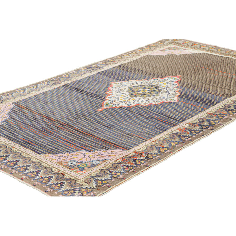 One-of-a-Kind 3'11"X7'3" Hand Knotted Area Rug