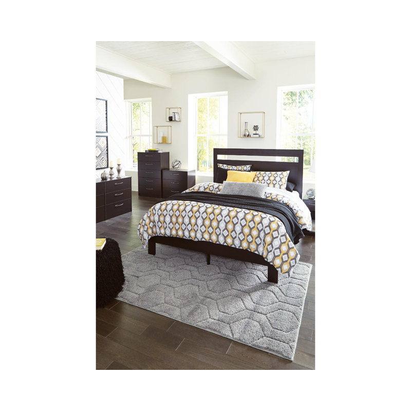 Arkoe Panel Bed, Brown