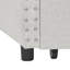 Lit de jour simple avec tiroirs, canapé-lit capitonné capitonné, avec bouton sur le dos et clou en cuivre sur les accoudoirs ondulés, beige (81,5 po x 41 po x 30,5 po)-1169706308-1169706330