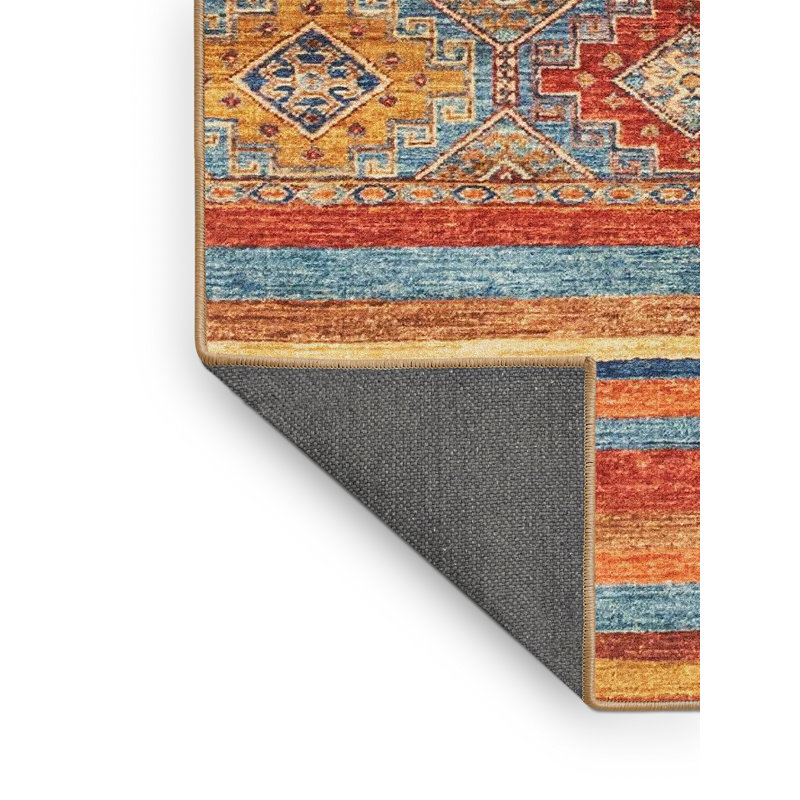 Abstract Indoor Rug, Rectangle 2' x 4'