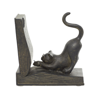 Serre-livres chat