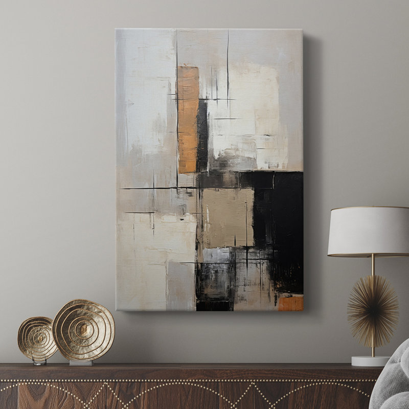 ABSTRACT Series CCDXLVII - Cavas de galerie sur mesure, H 27 po x l 18 po