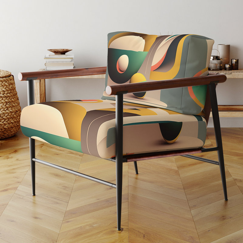Fauteuil d'appoint rembourré Briadale, Noir, noir, noir, noir