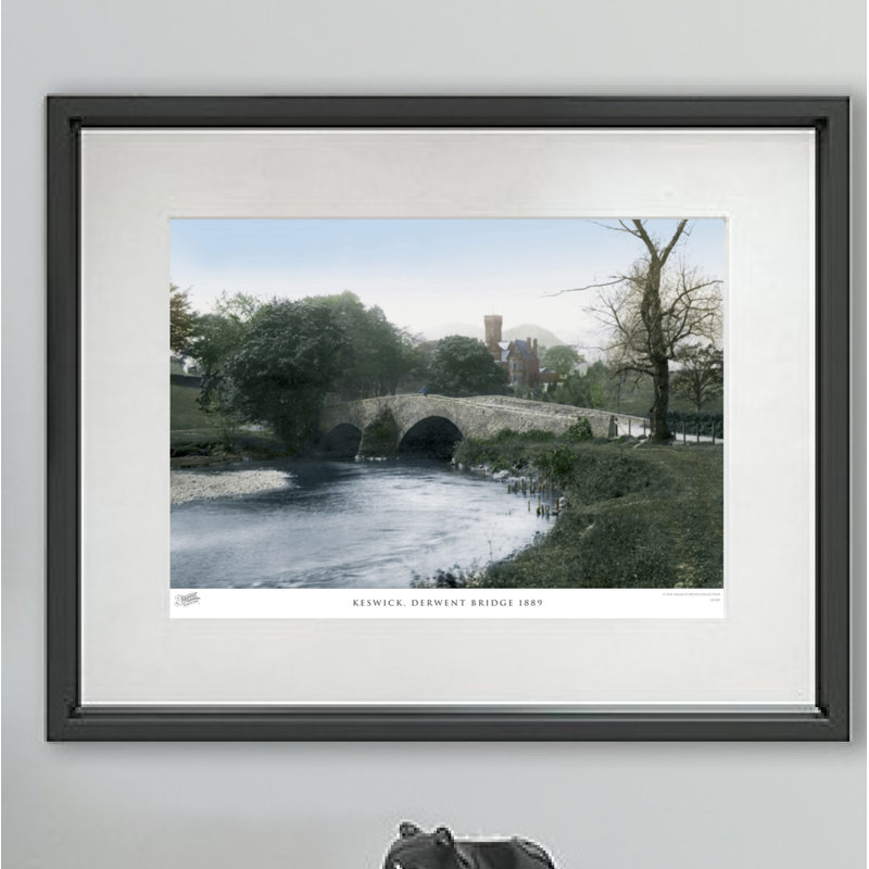 Keswick, Derwent Bridge 1889 by Francis Frith - Single Picture Frame Print, 60cm H x 80cm W x 2.3cm D