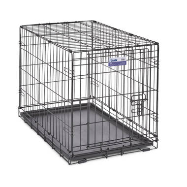 MidWest Newly Enhanced Folding Metal Toy Dog Crate with Divider