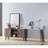 Home Entryway Console Table With Multi- Storage Compartments, Display Cabinet