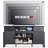 70'' Fluted TV Stand with Charging Station , Entertainment Center For Tvs Up To 80", Tall TV Stand with Metal Legs Design for Living Room, Bedroom-1427559355