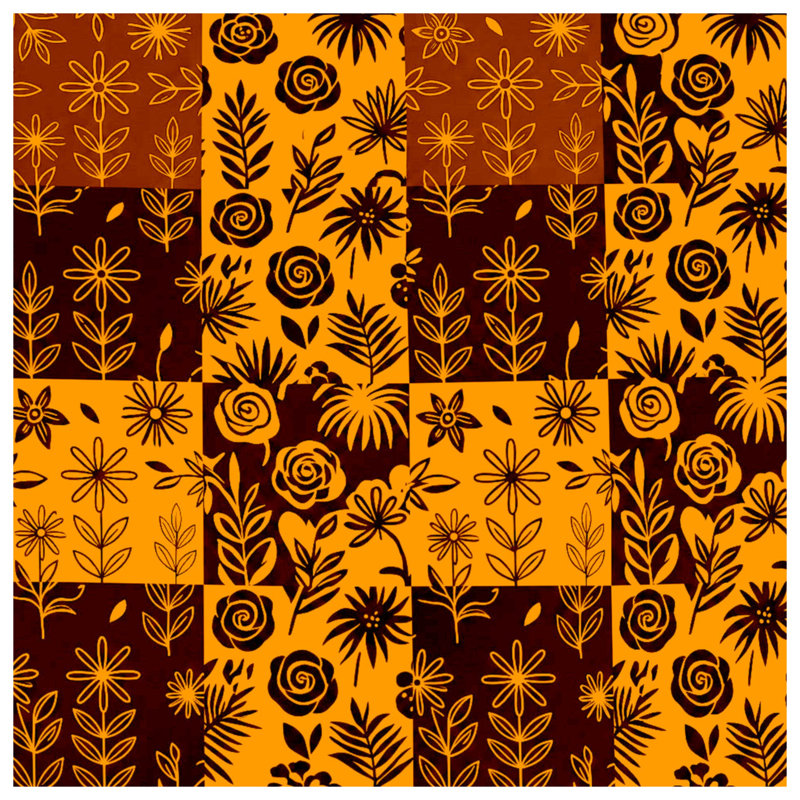 Coussins décoratifs à motif floral, 18 x 18 pouces