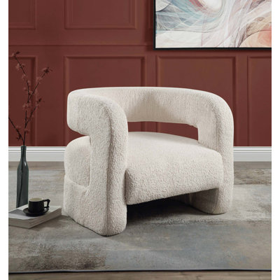 Fauteuil d'appoint en sherpa Yitua Teddy