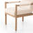 Arbella Upholstered Back Arm Chair in Beige/Natural-1157672184