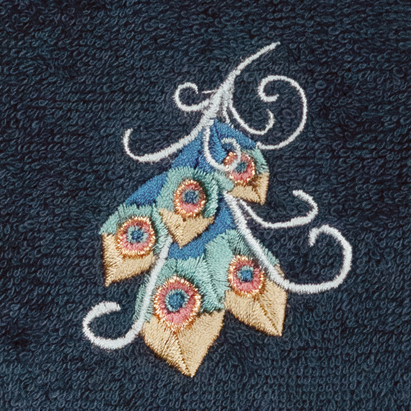 Essuie-mains 100% coton turc, Bleu marine
