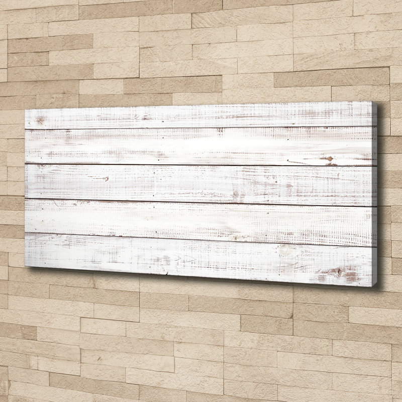 Wooden Wall - No Frame Print on Canvas