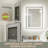 Aolaith Wall Mounted Rectangular Frameless Anti Fog LED Light Bathroom Mirror,Dimmable Vanity Mirror-1539973333