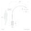 Lampe Tambo Morelli 92 po - Laiton vieilli, base en frêne naturel, abat-jour en lucite, à intensité variable, ampoule incluse