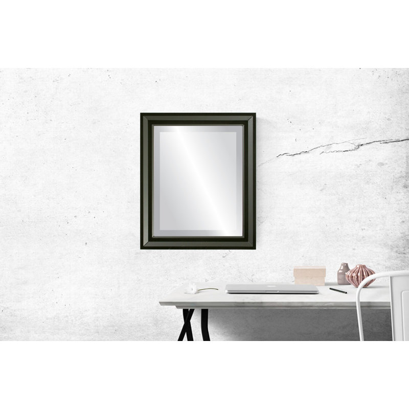 Goulet Rectangle Mirror, 23" H x 19" W, Matte Black