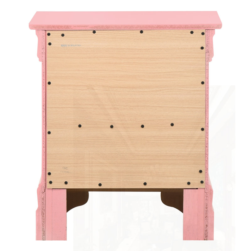 Table de chevet de charme, Rose