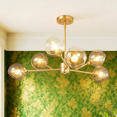 Lustre encastré 5 lumières Spoutnik