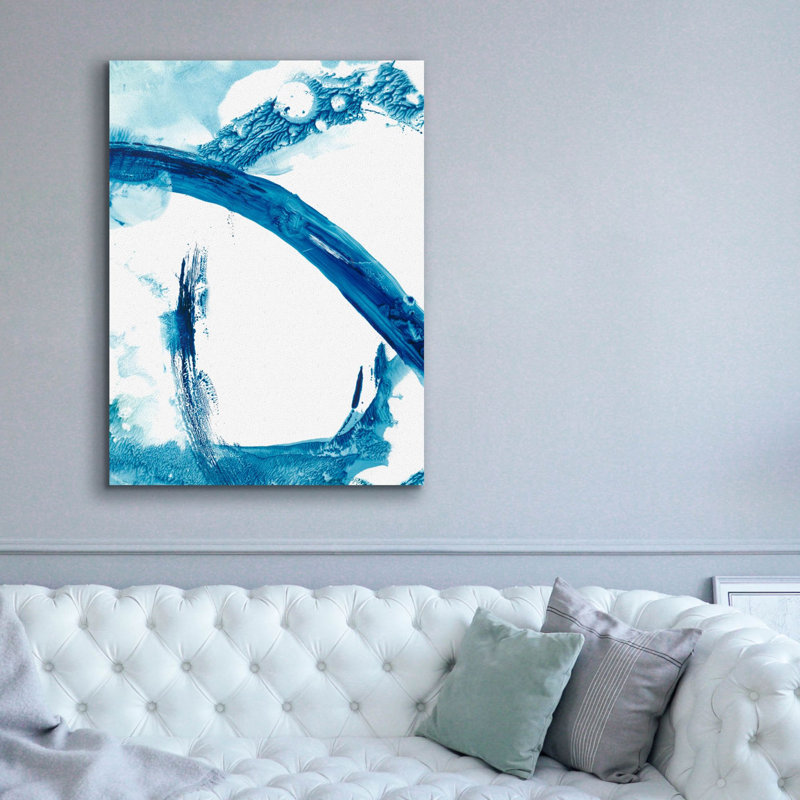 «Aqua Ring» par Ethan Harper, art mural sur toile, 40 po x 54 po, H 54 po x l 40 po x P 1,5 po