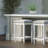 27"H Square Counter Stool, White, 1PC