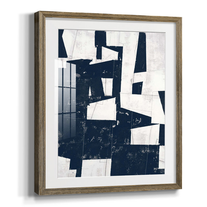 «Take A Siège», reproduction d'art encadrée sur papier, Oui, Blanc, Papier avec cadre noyer