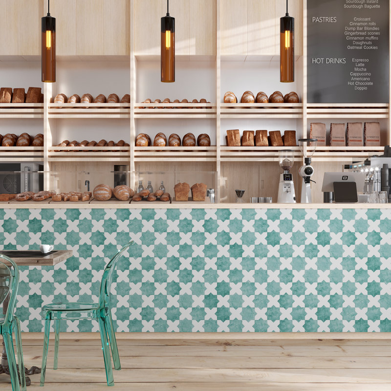 Siena 5.35'' W x 5.35'' L Ceramic Singular Tile, Pistachio Green