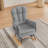 Grey Teddy Rocking Armchair