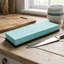 Pierre à aiguiser 1000 grains Whetstone blanc Corindon anti-dérapant base silicone multi-usage vert