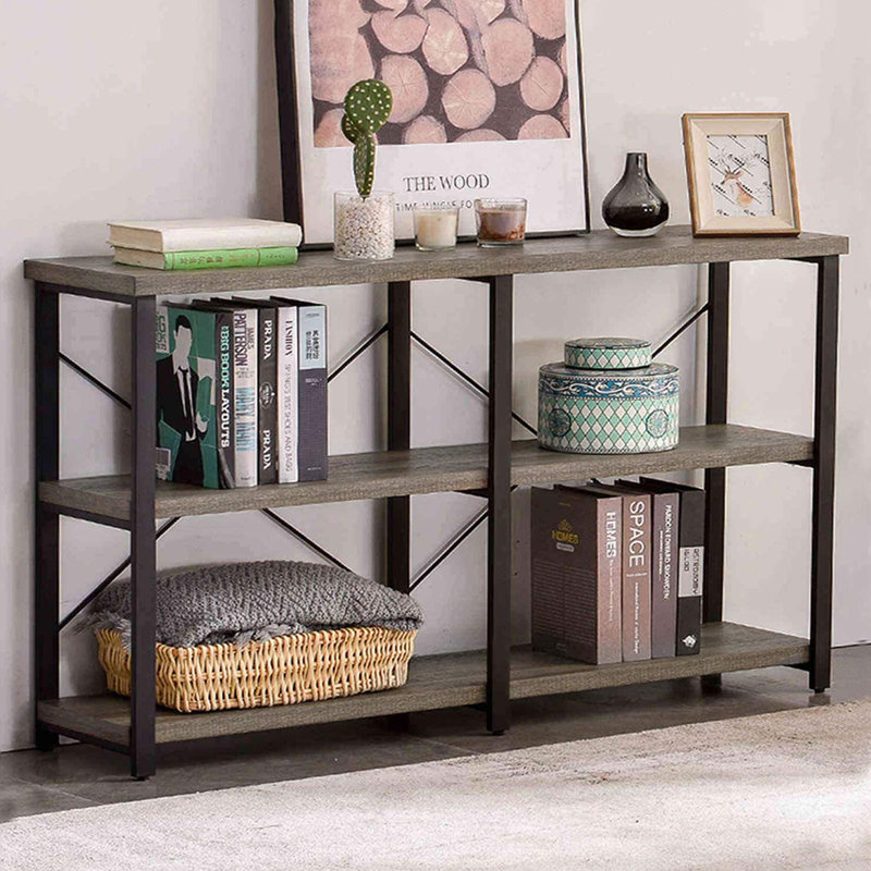 Keedyn Console Table, Gray Oak, 30.1" H x 47.2" W x 11.8" D