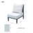 Aluminum Outdoor Club Chair With Cushions