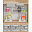 Organisateur extensible sous l'évier, tablette d'armoire réglable à 2 niveaux avec design rétractable pour le rangement de la cuisine et de la salle de bain-112366044-112366043