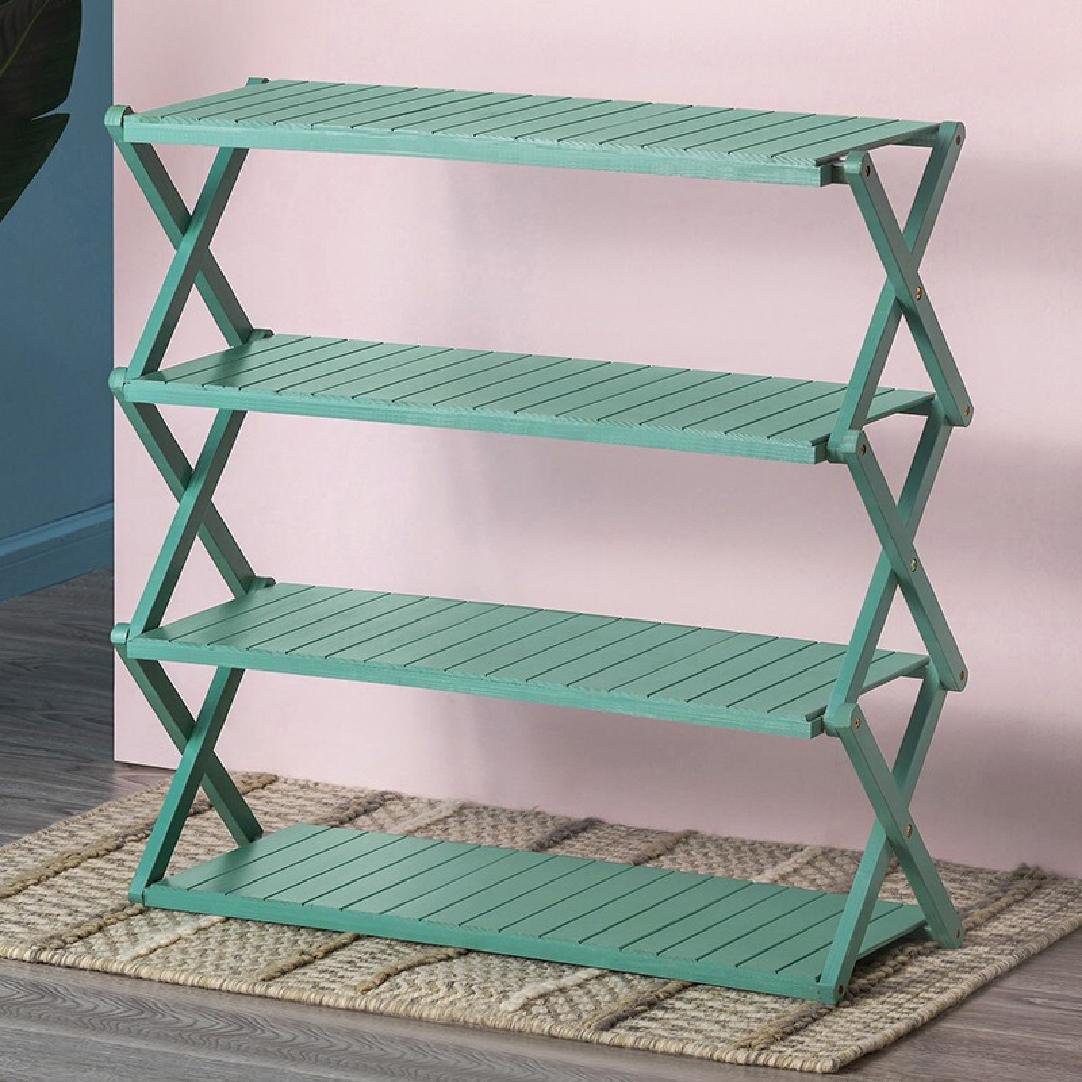 Folding shoe rack online metal