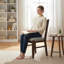 Upholstered Solid Wood Dining Chair-1822780560