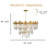 Meriam 8 - Light Dimmable LED Empire Chandelier