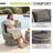 3-Piece Patio Set Outdoor Bistro Set, Rope Conversation Set With Coffee Table-124749566