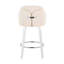Ensemble de tabourets de bar pivotants contemporains avec similicuir et repose-pieds-1049959263
