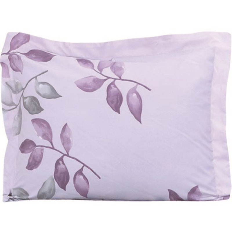  Ensemble d'édredon réversible en microfibre mauve / gris 8 pièces, Édredon grand + 7 articles supplémentaires