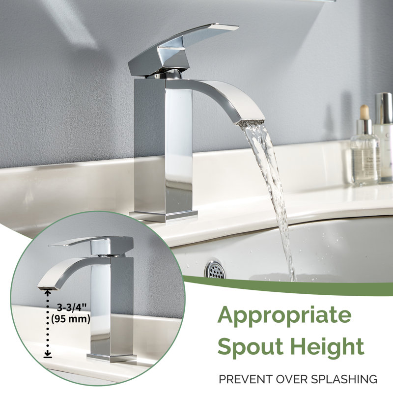 Single Hole Faucet Single-handle Bathroom Faucet, Chrome