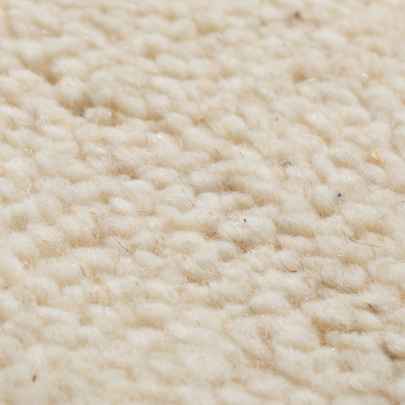 Eligah Wool Hand Knotted Area Rug, Beige, Rectangle 140 x 200cm