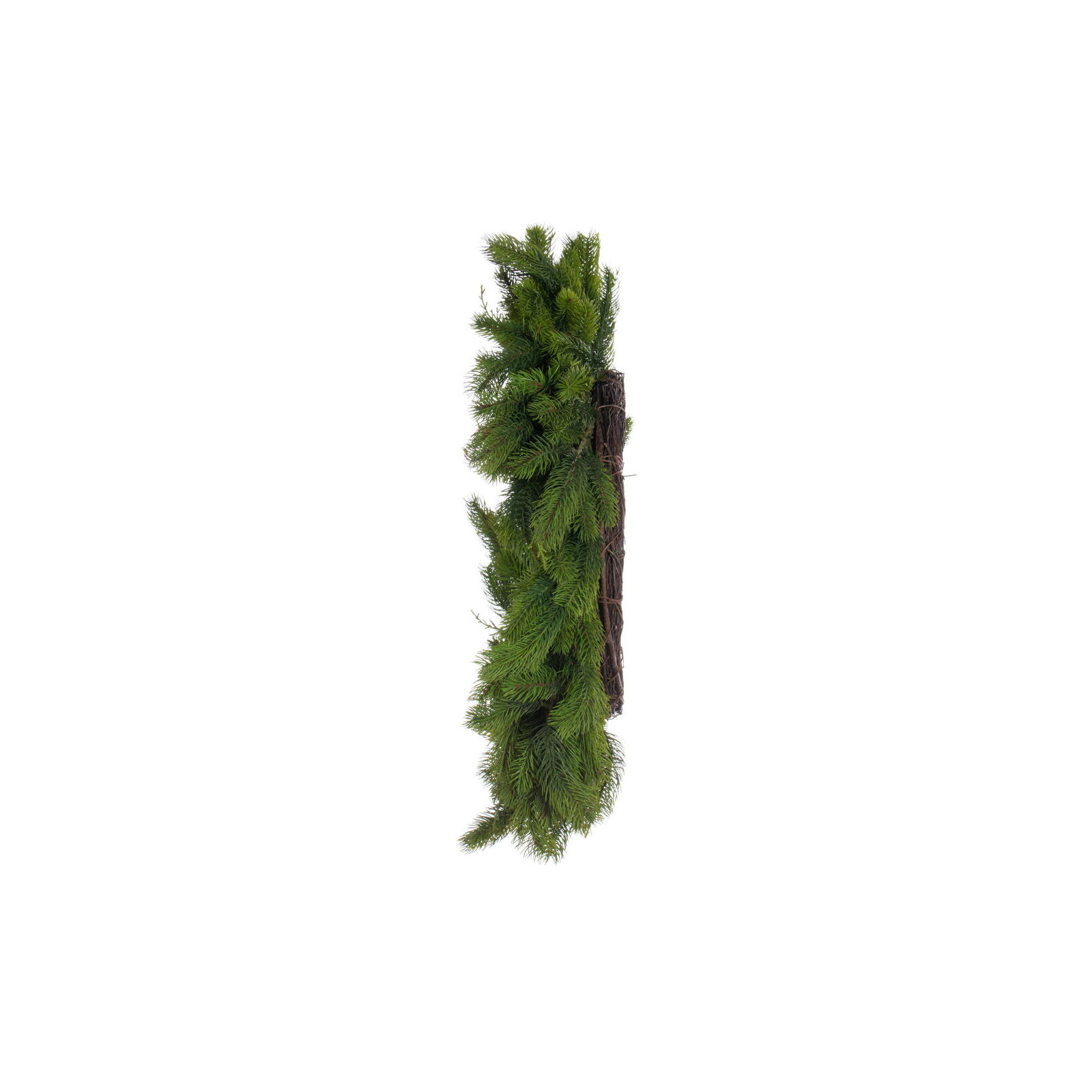Faux Pine Polyethylene Plastic Wreath, 28" H x 28" W x 28" D