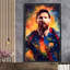 Lionel Messi, a Ballon D'or Legend, FC Barcelona par V2 Design Co. - peinture à cadre flottant sur toile-88028421