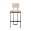 Landon Upholstered Stool with Metal Frame-70045995-70045997-72071293