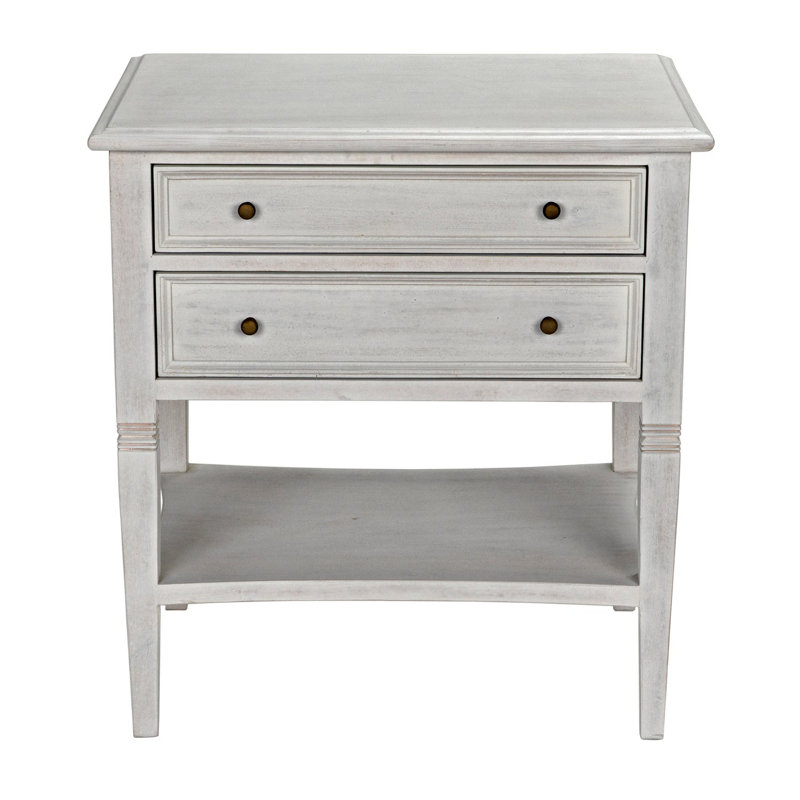 Oxford End Table, White Wash